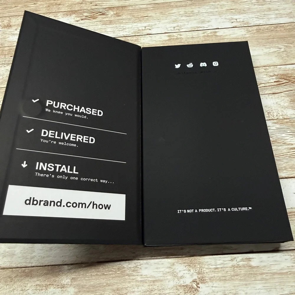 dbrand Grip Case iPhone 16 Plus MagSafe Triple Black skin New Open Box